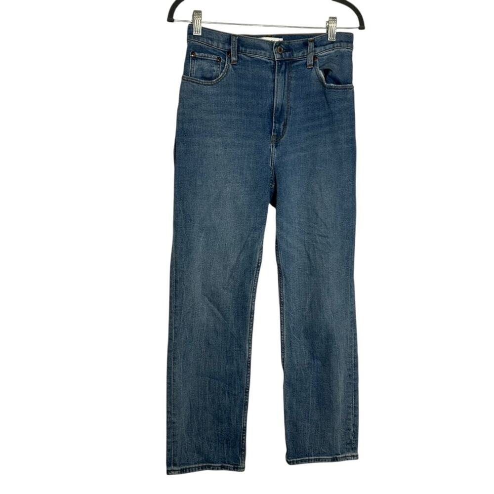 Abercrombie & Fitch Curve Love The Ankle High Straight Ultra High Rise Size 2/27